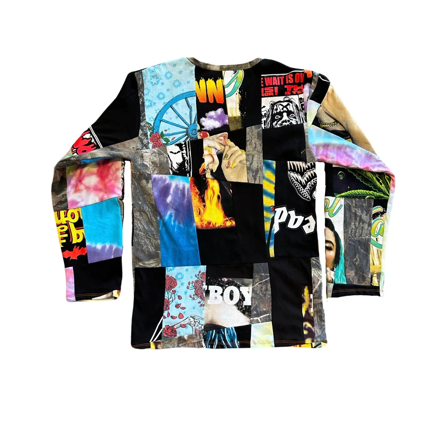 Mix Panel Long Sleeve Tee