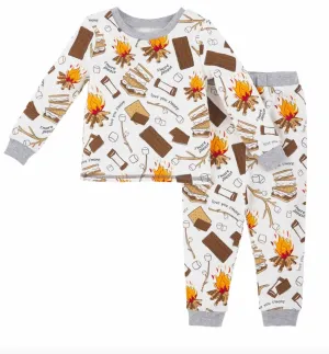 Mudpie Infant & Toddler Boys S'MORE PLEASE Pajama's