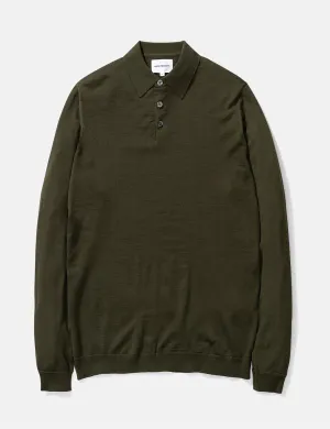 Norse Projects Johan Merino Polo - Beech Green