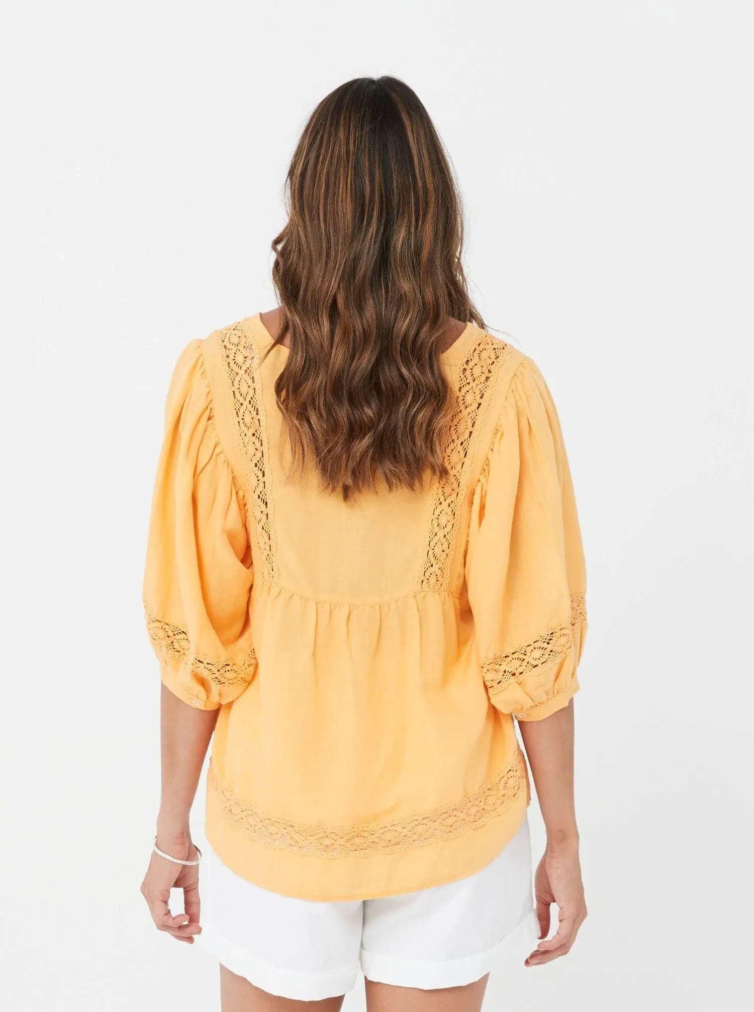 Octavia Tunic/Yamin Top - Marigold/Linen Viscose