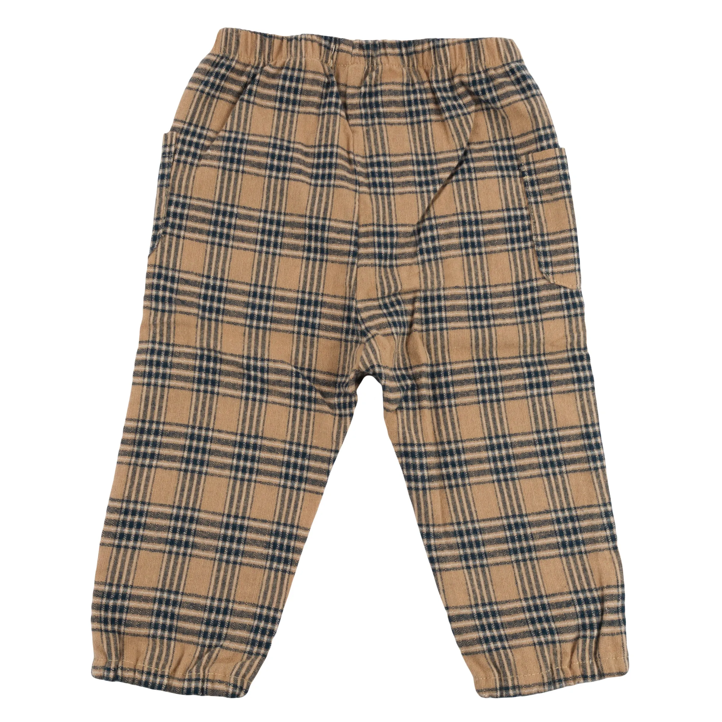 oh baby! Side Pocket Pants Scottish Plaid - Camel