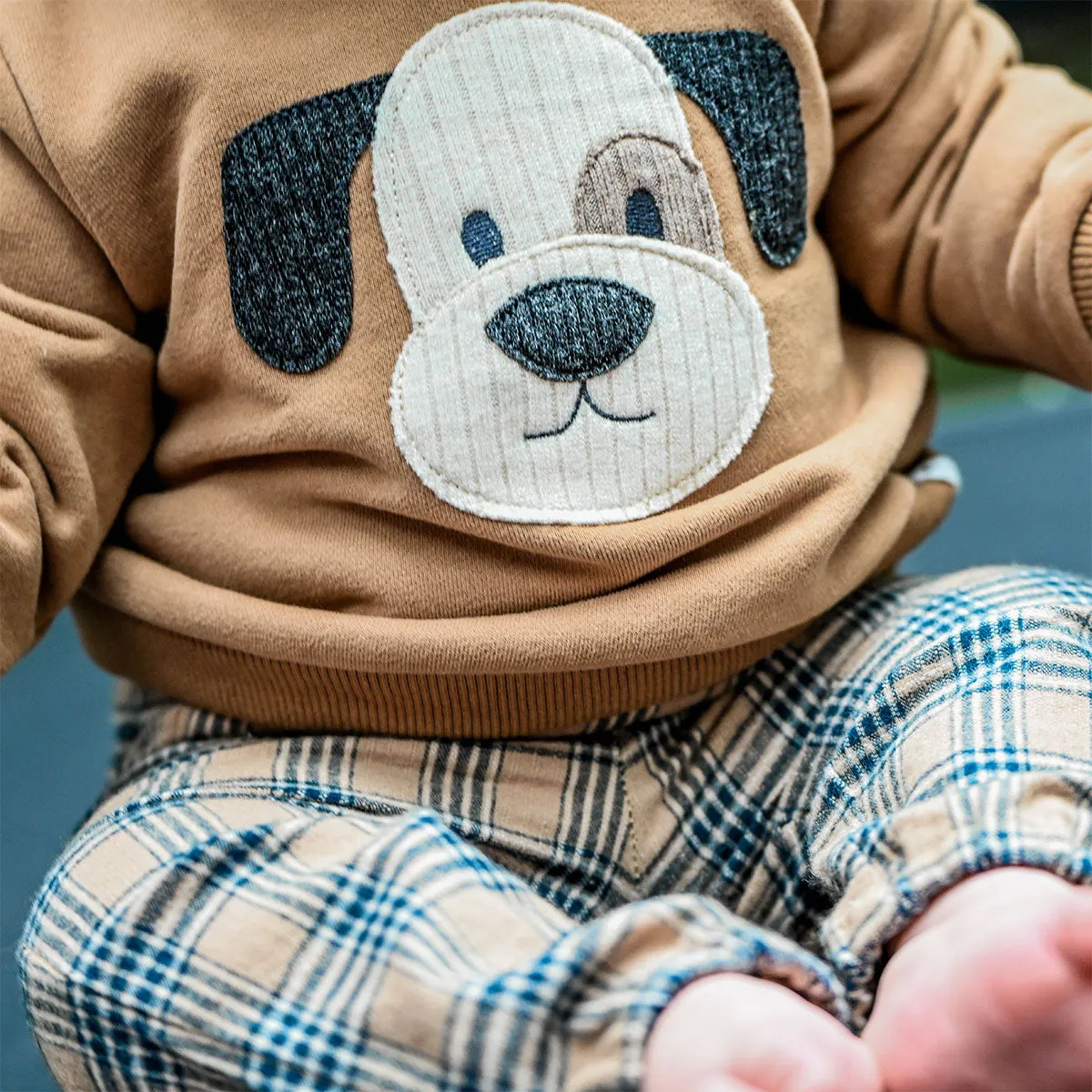 oh baby! Side Pocket Pants Scottish Plaid - Camel