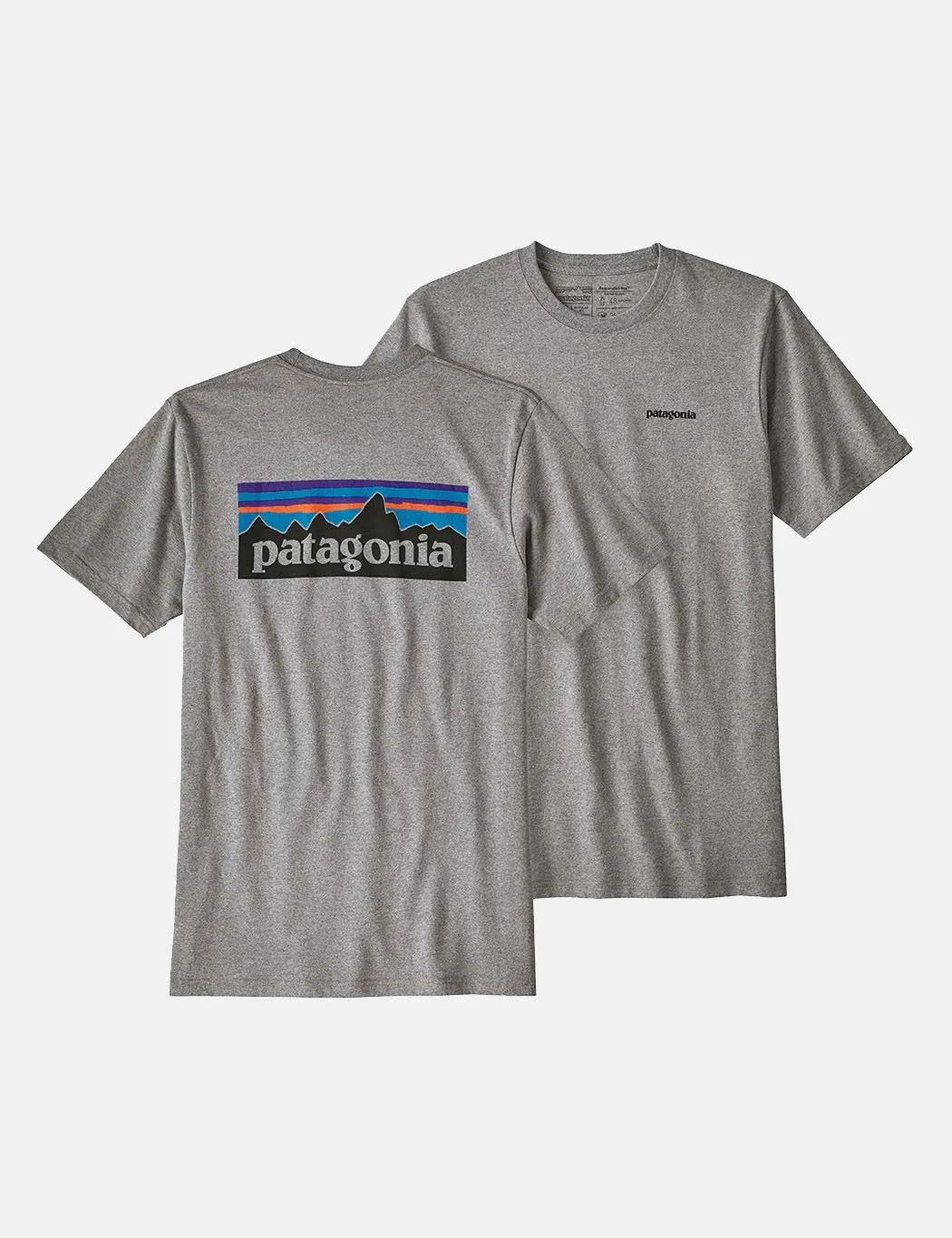 Patagonia P-6 Logo Responsibili-Tee T-Shirt - Gravel Heather Grey