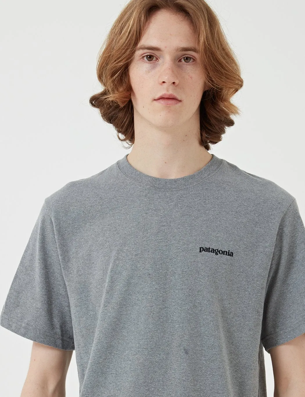 Patagonia P-6 Logo Responsibili-Tee T-Shirt - Gravel Heather Grey