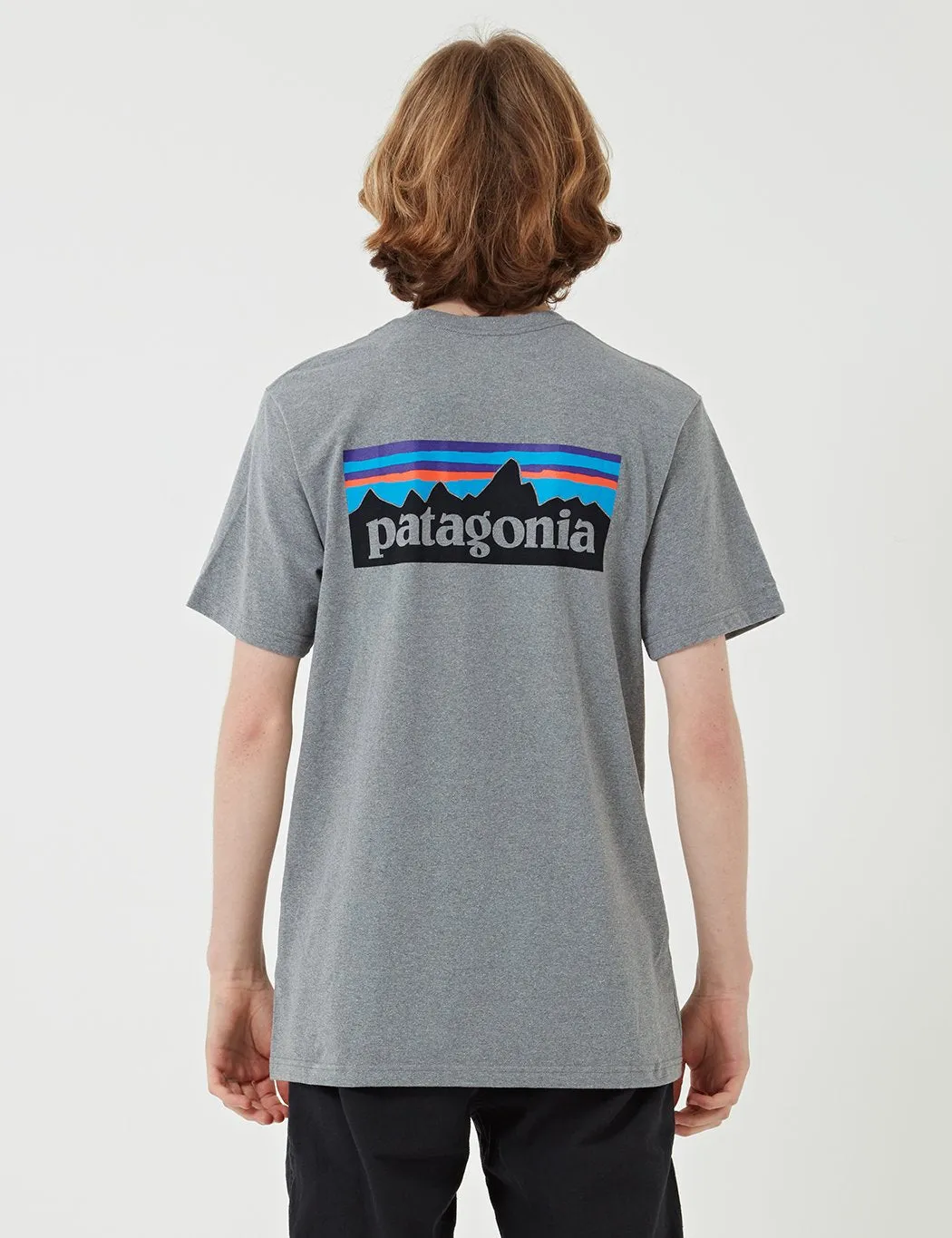 Patagonia P-6 Logo Responsibili-Tee T-Shirt - Gravel Heather Grey