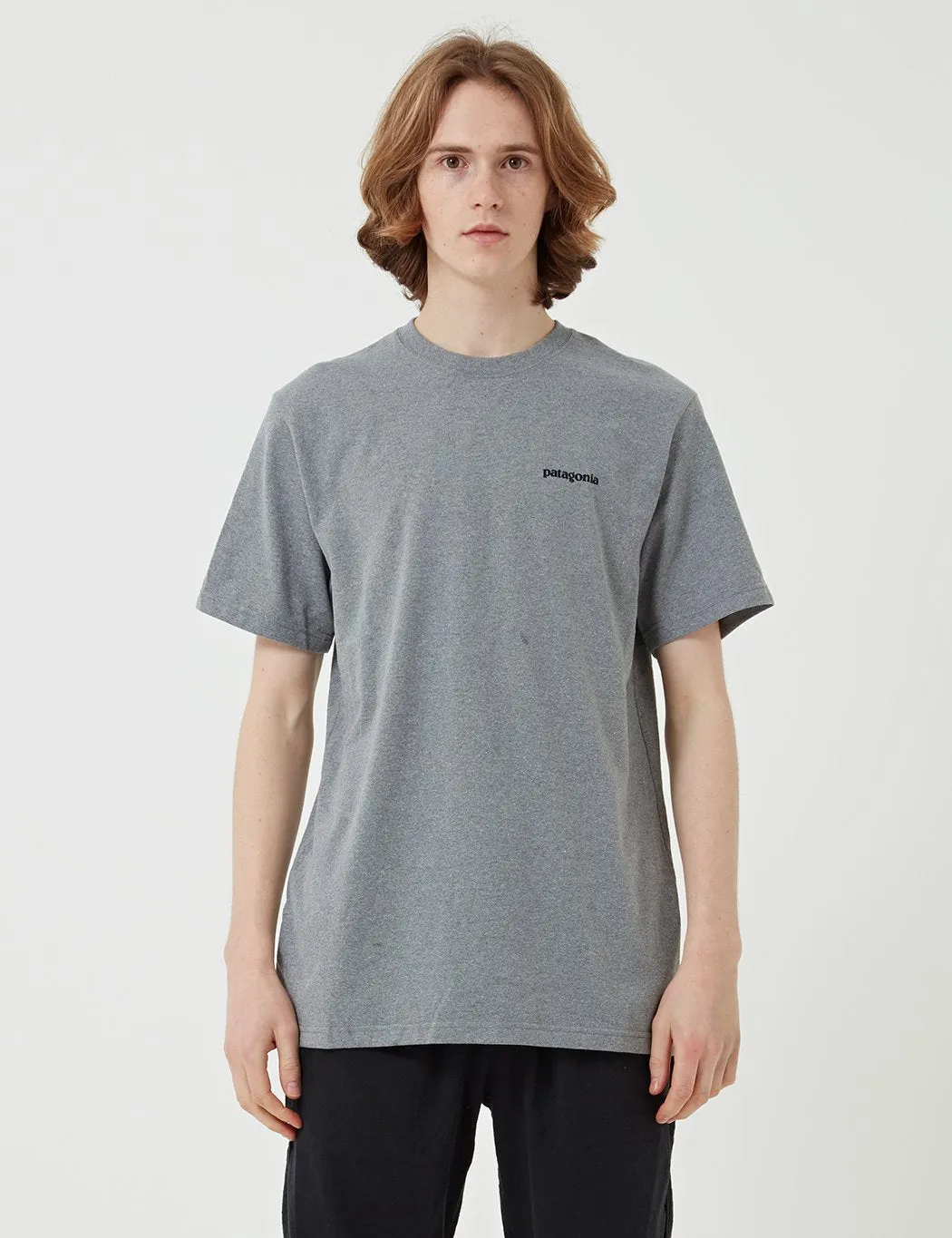 Patagonia P-6 Logo Responsibili-Tee T-Shirt - Gravel Heather Grey