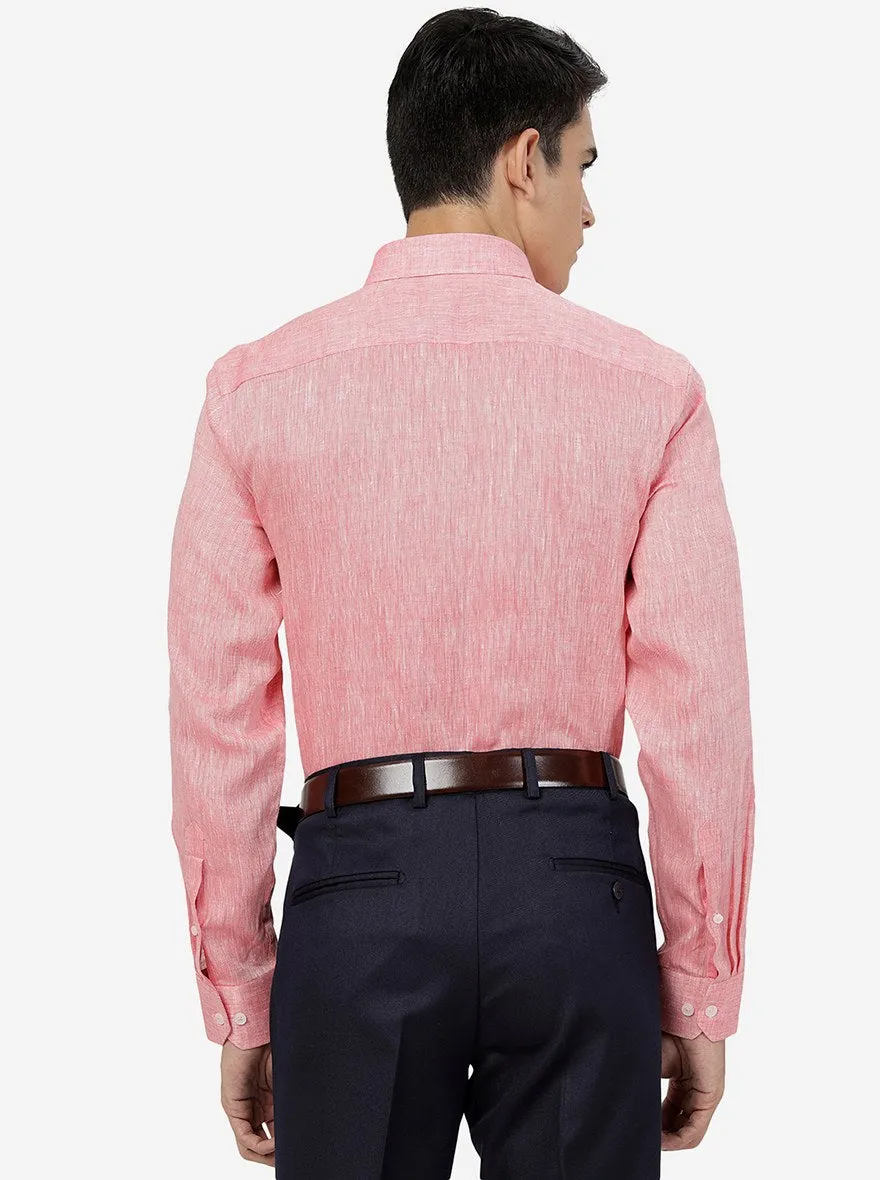 Red Solid Regular Fit Formal Shirt | JadeBlue