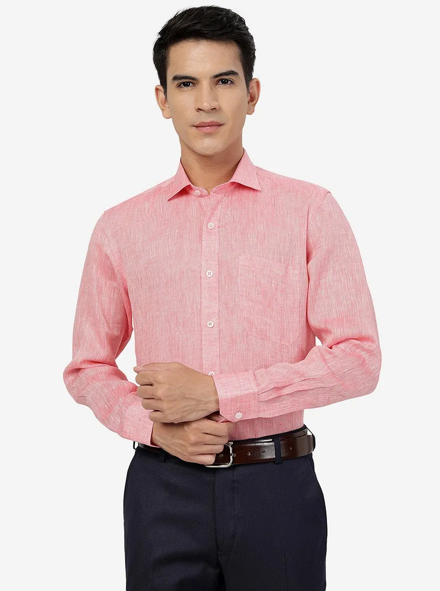 Red Solid Regular Fit Formal Shirt | JadeBlue