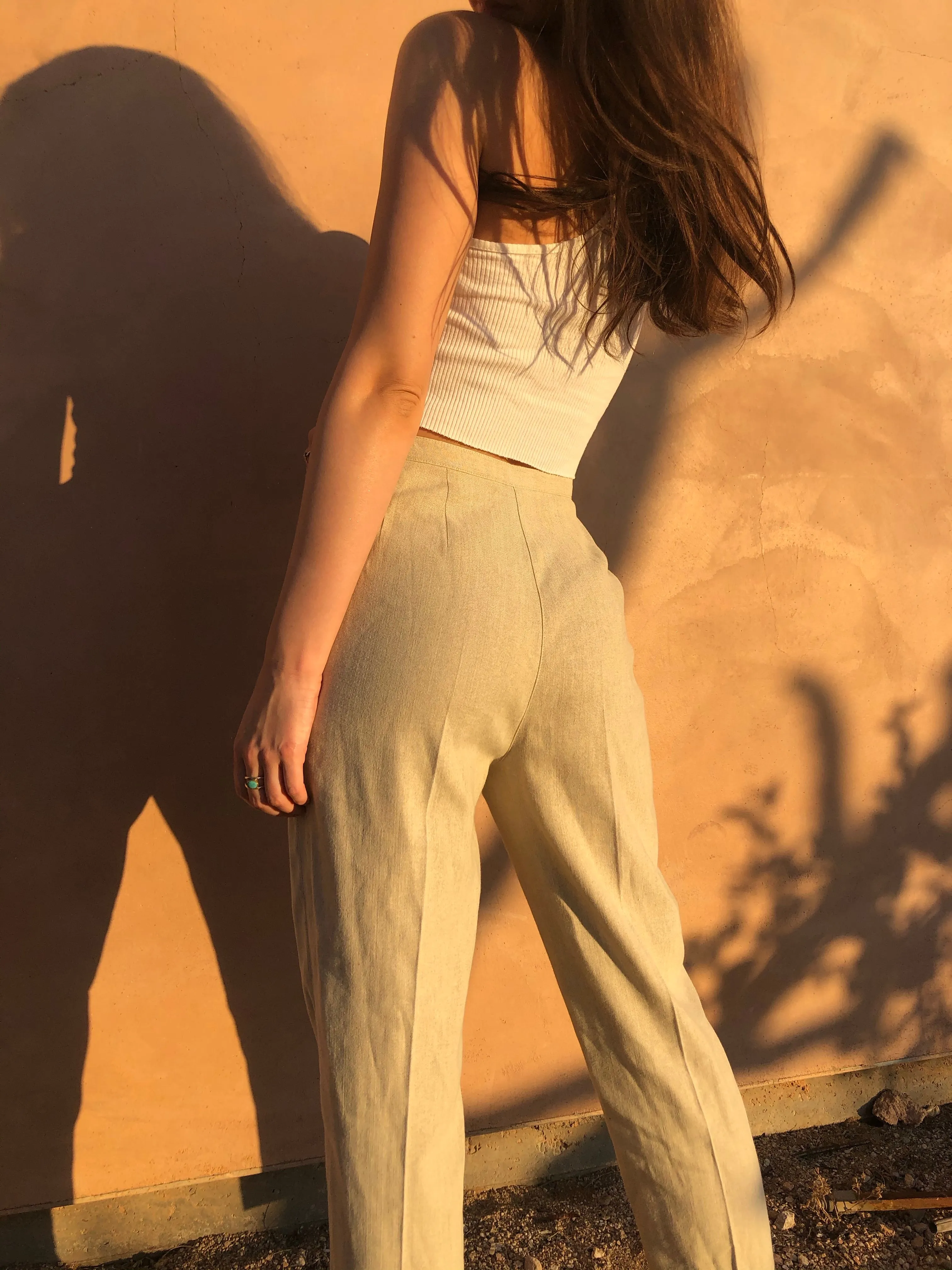 Sand Linen Trousers