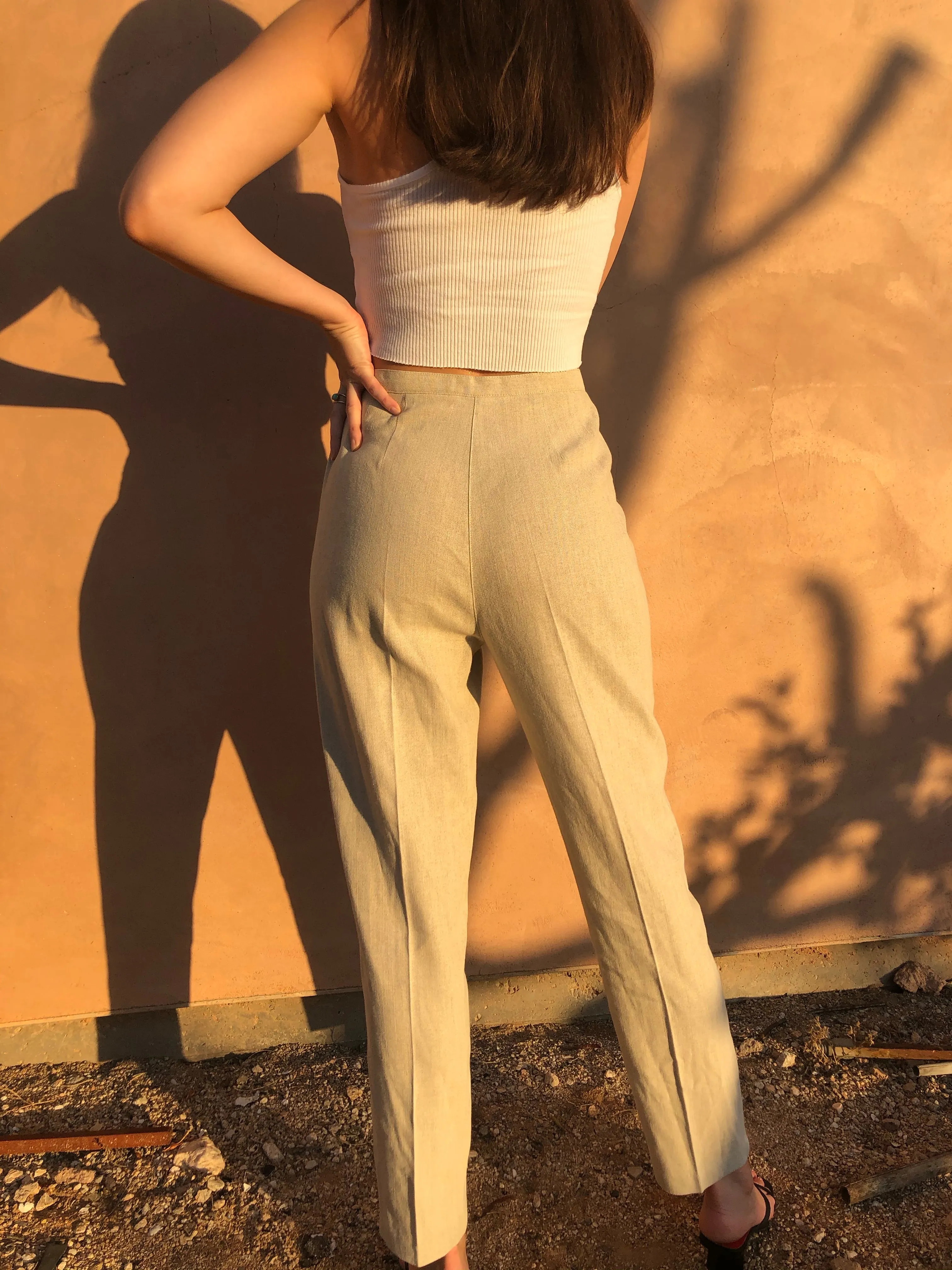 Sand Linen Trousers