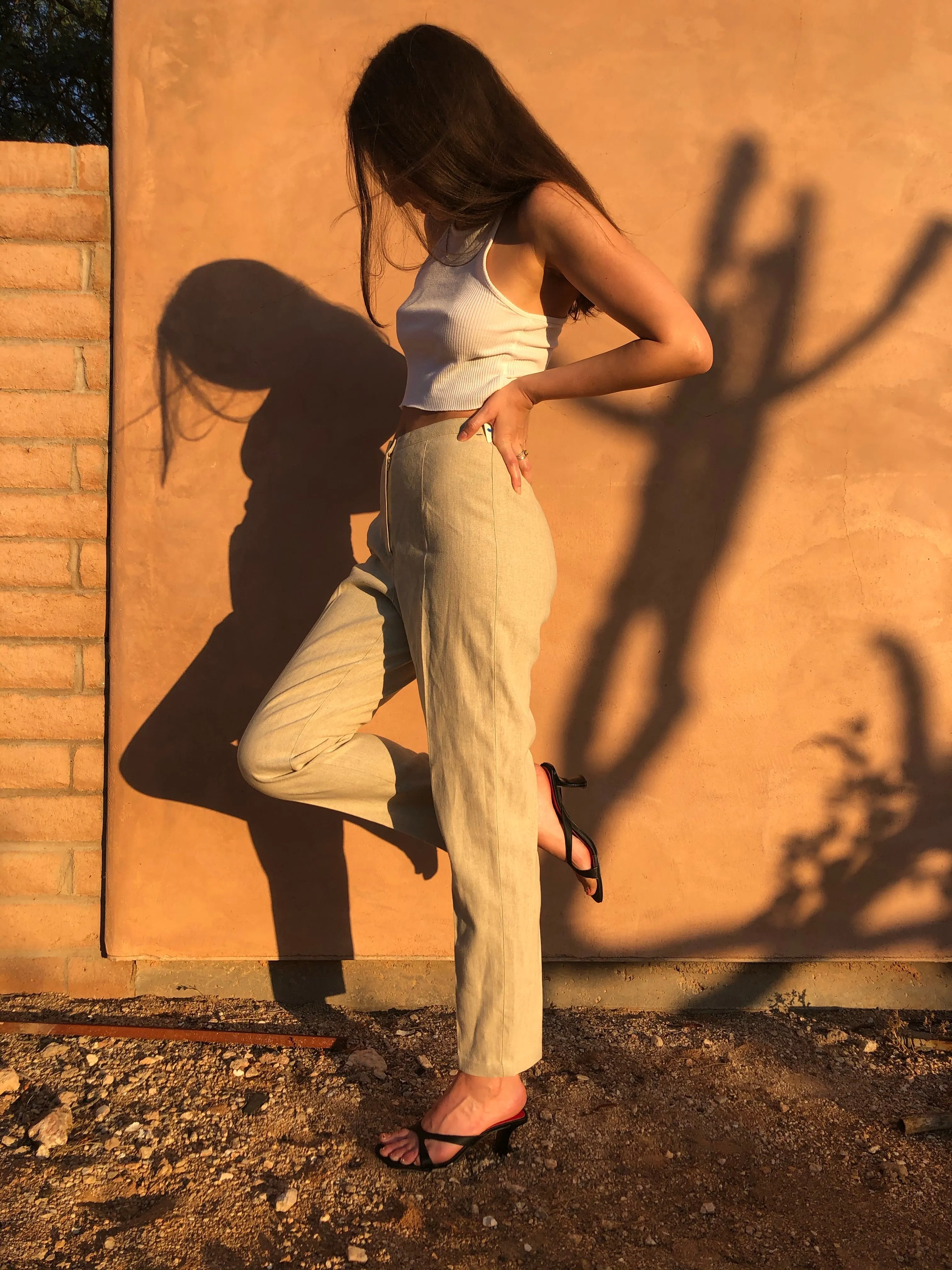 Sand Linen Trousers