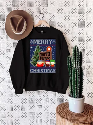 southpark xmas sweatshirt ,southpark christmas themed shirt, southpark gift ,