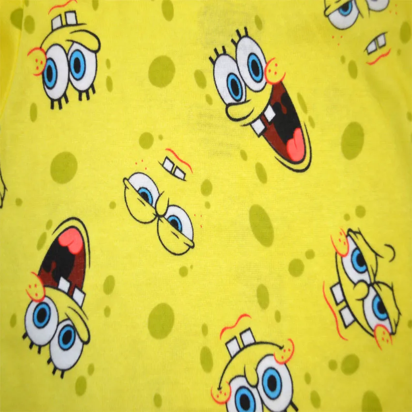 Spongebob Monday Friday Cotton 4 Piece Pajamas