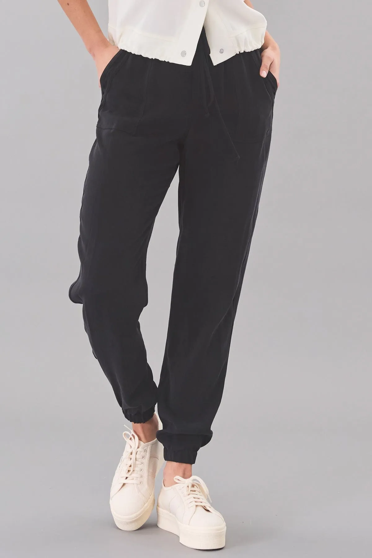 Stretch Linen Twill Jogger