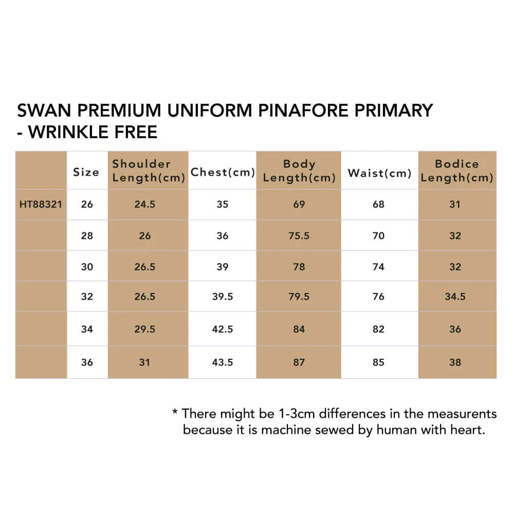 SWAN Premium Wrinkle Free Pinafore Primary School Uniform