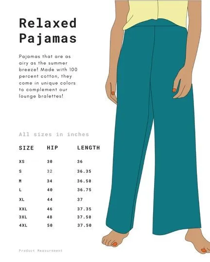 Teal 100% Organic Cotton Pajama