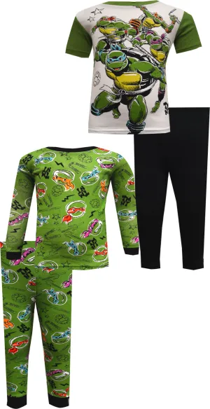 Teenage Mutant Ninja 4 Piece Cotton Toddler Pajama Set