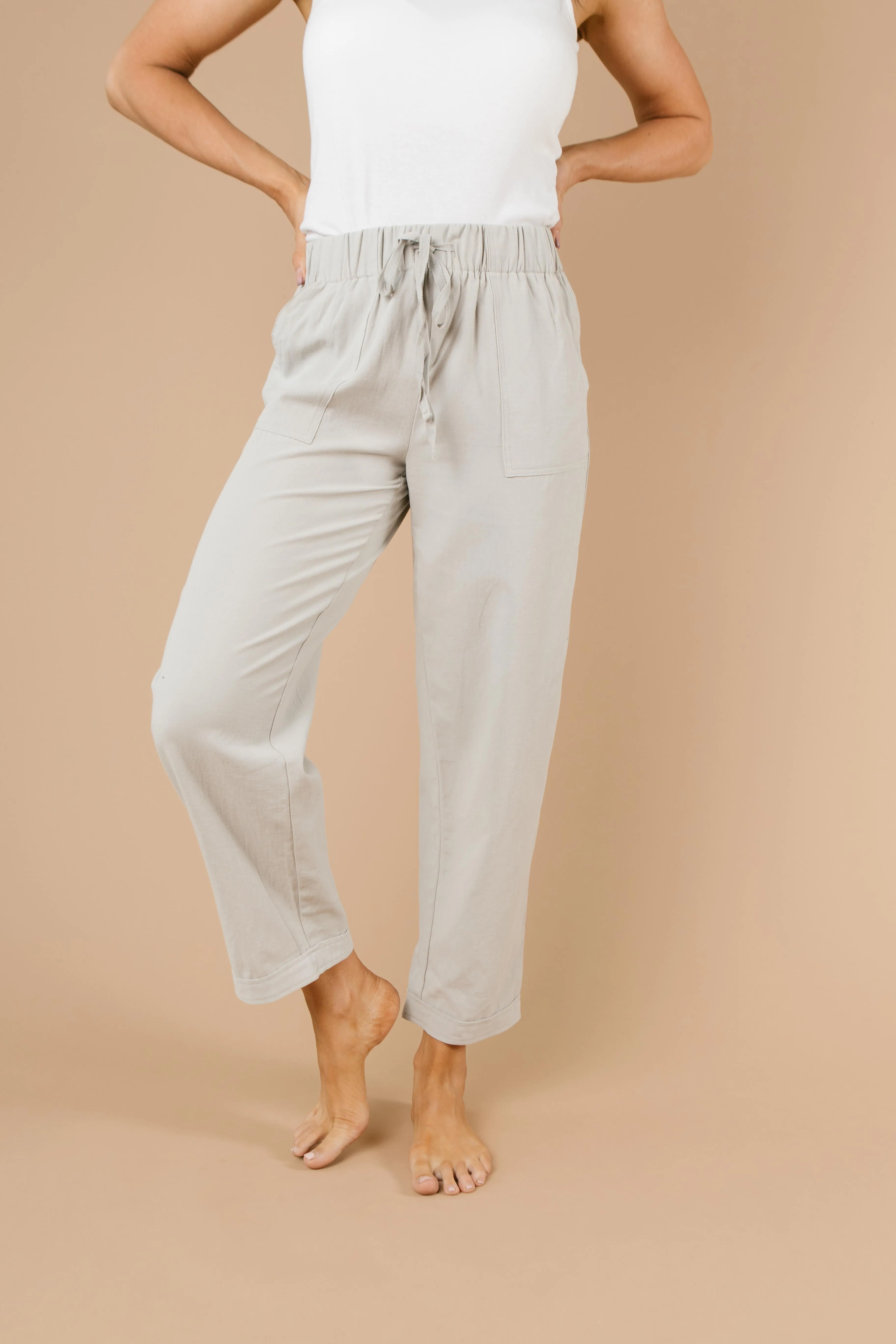 Transitions Cropped Pants In Gray