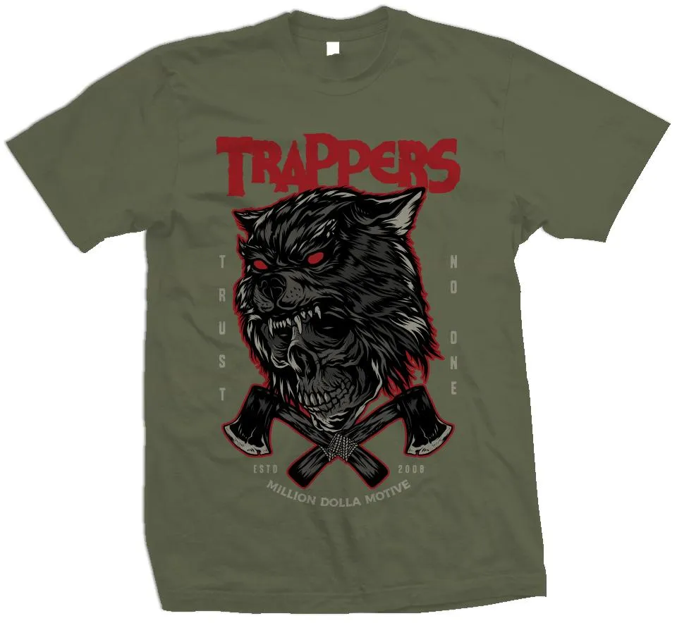 Trappers Trust No One - Olive T-Shirt