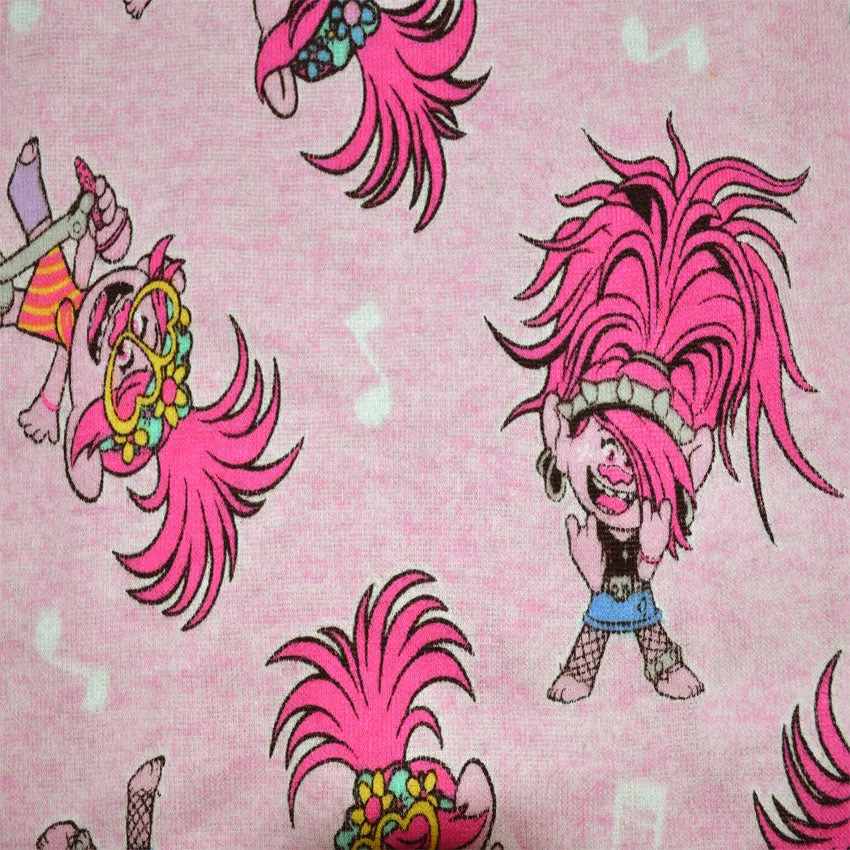 Trolls Love My Hair 4 Piece Cotton Toddler Pajama