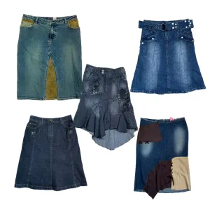 Unique Y2k Denim Skirts (RX-319)