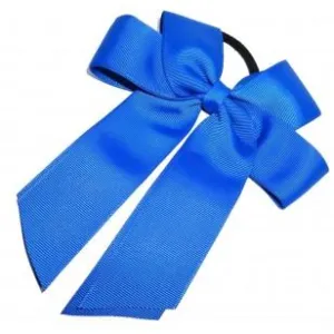 Where on Earth Cheer Bow Royal Blue