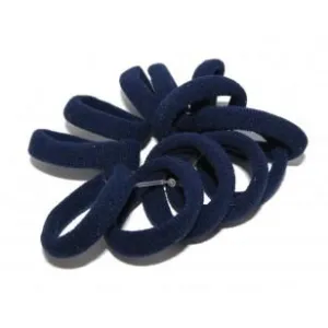 Where on Earth Mini Soft Hair Ties Navy Blue