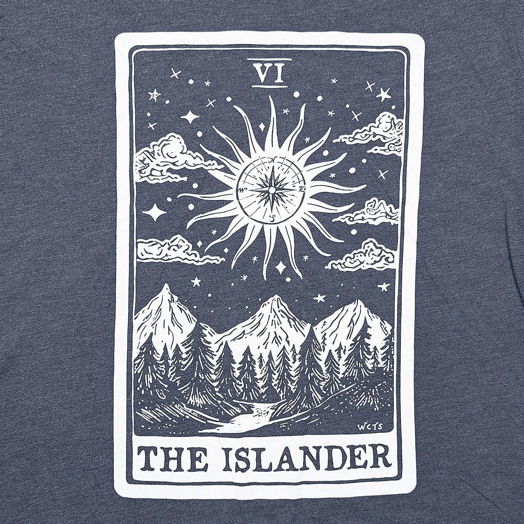 Womens Islander Tarot v-neck t-shirt