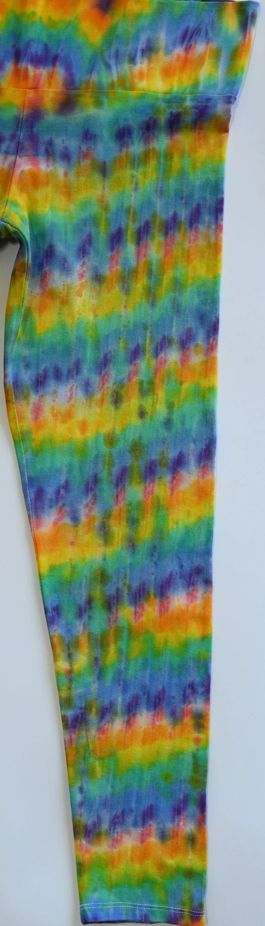 XL Trippy Weaver Vertical Pleat Tie Dye Leggings **OCD Special! Price Slashed! Please Read Description!