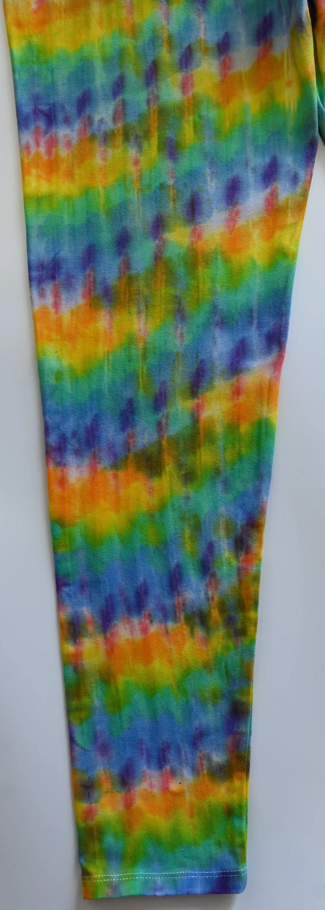 XL Trippy Weaver Vertical Pleat Tie Dye Leggings **OCD Special! Price Slashed! Please Read Description!