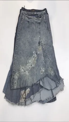 Y2K Unique Long Denim Skirts (RE-110)