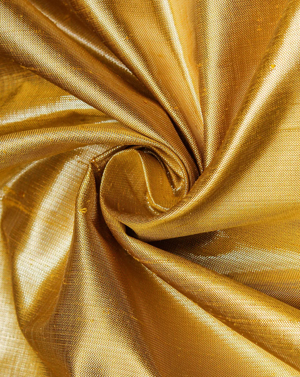 Yellow Plain Silk Lurex Fabric